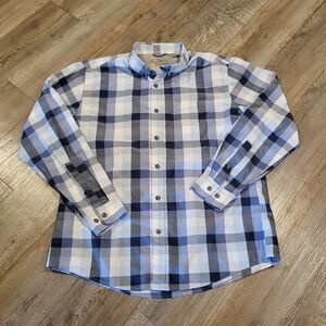 Eddie Bauer Classic Fit Button Up Light Weight Shirt Mens Size Large